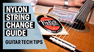 How to Change Strings on Classical Guitar  Guitar Tech Tips  Ep 22  Thomann [upl. by Gerome]