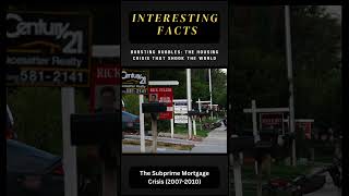 The Subprime Mortgage Crisis Collapse and Consequences 20072010 [upl. by Kabab]