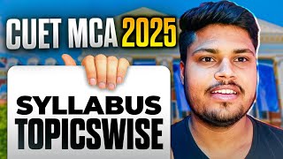 CUET MCA 2025 Complete Syllabus  CUET PG MCA 2025 [upl. by Hiro]