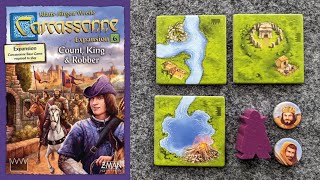 WHATS NEW Carcassonne Expansion 6 Count King and Robber plus PLAYTHROUGH and RANKING [upl. by Caplan]