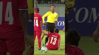 Rekha poudel get red card in Ongoing Saff women championship Semifinal2024 [upl. by Akimert907]