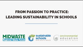 Leading Sustainability in Schools From Passion to Practice [upl. by Cymbre]