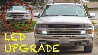 Replacing 3157 Daytime Running Light Bulbs with LEDs  Chevy GMC [upl. by Vihs]