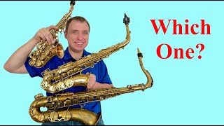 Saxophone Comparison Soprano vs Alto vs Tenor [upl. by Halfon]