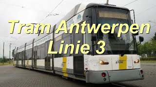 Video Straßenbahnlinie 3 in Antwerpen im Jahr 2015 [upl. by Possing10]