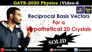 GATE Physics  Video6  Reciprocal Lattice Vectors of a Hypothetical 2D Crystal  Physics Hub [upl. by Yecaj]