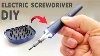 DIY Cordless screwdriver  How to make a homemade screwdriver from PVC  sillyinventions [upl. by Eloci]