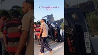 Aamir Majid car accident Isuzu crash on road 💀 shorts crash carcrashes [upl. by Chuipek87]