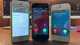 iPhone SE 2016 vs iPhone 5s 2013 vs iPhone 4s 2011 Normal amp Vibration Incoming Calls Standing [upl. by Job]