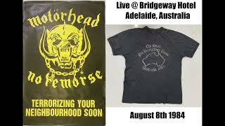 Motörhead UK Live  Bridgeway Hotel AdelaideAustralia August 8th 1984 2024 ReRip [upl. by Ettenaej]