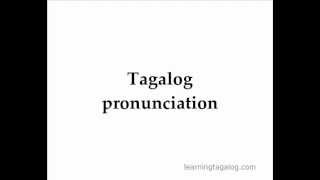 Learn Tagalog 03  Tagalog pronunciation Long vowels [upl. by Yennaiv]