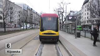 Tramwaje Warszawa 2023 Linia 6 [upl. by Berneta]