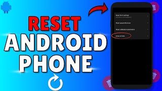 How To RESET ANDROID Phone  How To Factory Reset an Android Phone Step by Step [upl. by Swanhildas]