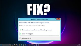 How To Fix Microsoft Setup Bootstrapper Has Stopped Working Solution in Windows 11 [upl. by Aryamo]