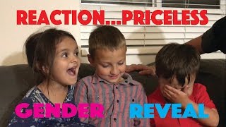 PRICELESS REACTION TO BABY COUSIN Gender Reveal [upl. by Hadsall]