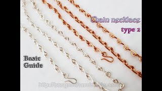 How to make simple chain necklace  Basic Guide 503 [upl. by Becca]