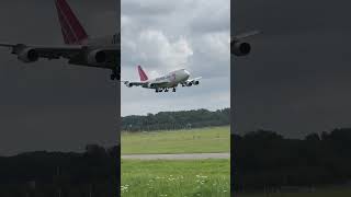 Martinair cargo Boeing 747400 landing at Amsterdam Schiphol Airport [upl. by Erl]