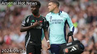 Arsenal injury update Saka Odegaard Calafiori latest return dates [upl. by Mulderig]