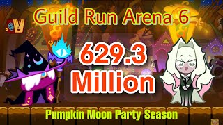 CookieRun OvenBreak  Guild Run Arena 6 Pumpkin Moon Party Season New build 6293M  GPZ [upl. by Trotta]