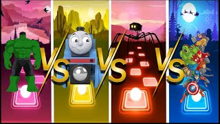 Hulk 🆚 Thomas Train 🆚 House Head Spider 🆚 Avengers Endgame 🎶 Who Is Best？ [upl. by Eerazed]