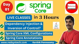 Java Spring Framework  Spring Framework  Spring Framework Tutorial  Full Course  JavaRedSysTech [upl. by Notyrb422]