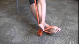 Seated Ankle Inversion With Resistance and Legs Crossed [upl. by Oderfigis]