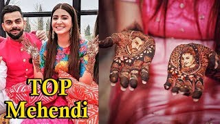 Top 8 Bollywood Brides Flaunting Their Mehendi Designs  bollywood actress mehendi [upl. by Natiha]