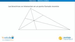 Matemática  Bisectriz y mediana [upl. by Akinahs386]