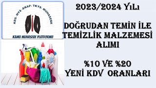 TEMİZLİK MALZEMESİ ALIMI 20232024 [upl. by Alleb]