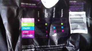 U by Kotex Overnight Maxi Pad review [upl. by Helbon]