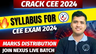 SYLLABUS For CEE Entrance Exam 2024  MBBS Syllabus  Nursing Syllabus  Cee Exam Questions [upl. by Hayalat751]