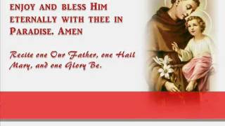 Novena Prayer to Saint Anthony of Padua [upl. by Sholley613]