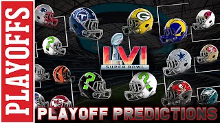 2022 NFL PLAYOFF PREDICTIONS  100 ACCURATE [upl. by Llerud773]