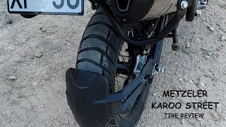 Benelli TRK 502 X  Metzeler Karoo Street Tire Review [upl. by Desimone]