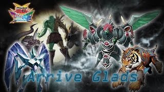 YuGiOh ArcV Tag Force Special  Arrive Glads Decklist [upl. by Ynehteb]