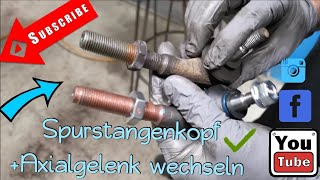 Spurstangenkopf Axialgelenk wechseln Peugeot  tie rod  steering Hack end replacement [upl. by Georgeanne436]