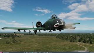 A10 Warthog attack run compilation in Dcs [upl. by Derr487]