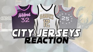 REACTING TO ALL THE NEW NBA CITY JERSEYS  KOT4Q [upl. by Enilegna]