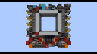 Minecraft fast and compact 6x6 piston door 116 [upl. by Bast]