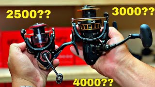 The Truth About Spinning Reel Sizes 2500 vs 3000 vs 4000 [upl. by Jemmie]