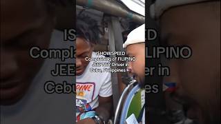 ISHOWSPEED Complaining of FILIPINO JEEPNEY Driver in Cebu Philippines 🇵🇭 [upl. by Akived]