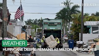 As residents prepare for Hurricane Milton Helenes debris remains [upl. by Missi]