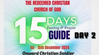 DAY 2 RCCG 15 DAYS FASTING MERCY amp FORGIVENESS rccgworldwide rccgcongress2024 mobolajideolatunji [upl. by Mckinney]