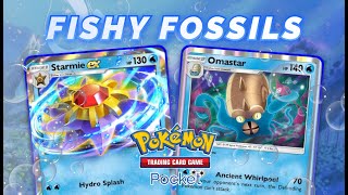 Fishy Fossils Deck is UNSTOPPABLE 🔥  Pokémon Pocket Gameplay [upl. by Bremer]