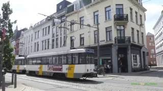 Trams in Antwerp Belgium  Antwerpse premetro [upl. by Miett]