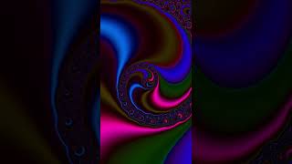 hypnotic shorts mathart Psytrance Fractal Animation Neon Pink amp Blue Spirals in a Cosmic Dance [upl. by Arva]