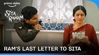 The Moment Where We All Cried 😭  Rams last Letter To Sita  Sita Ramam primevideoindia [upl. by Jacobah]