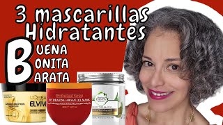 3 MASCARILLAS HUMECTANTES BUENAS BARATAS Y DEJAN EL CABELLO BELLO MIS FAVORITAS [upl. by Noella]