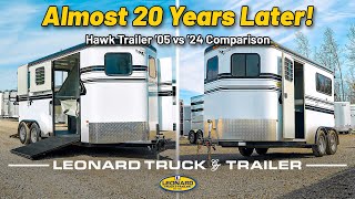 20 Year Old Horse Trailer vs Brand New Horse Trailer  Hawk Trailers [upl. by Anifares]