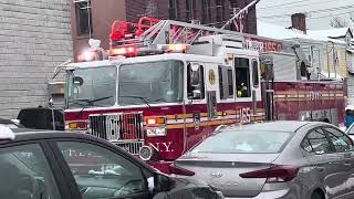 BRAND NEW FDNY Ladder 165 responding to Class 3 Box 5620 [upl. by Emily795]